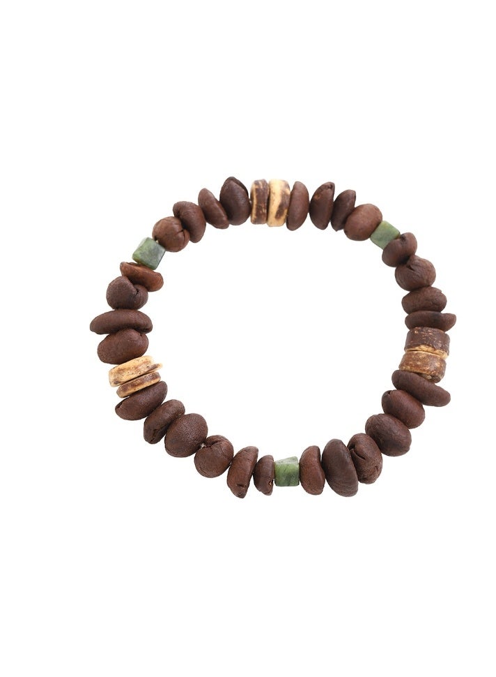 LATEEN Coffee color Beaded Bracelet Light Design Fashion Hand Jewelry for Women - Image 4